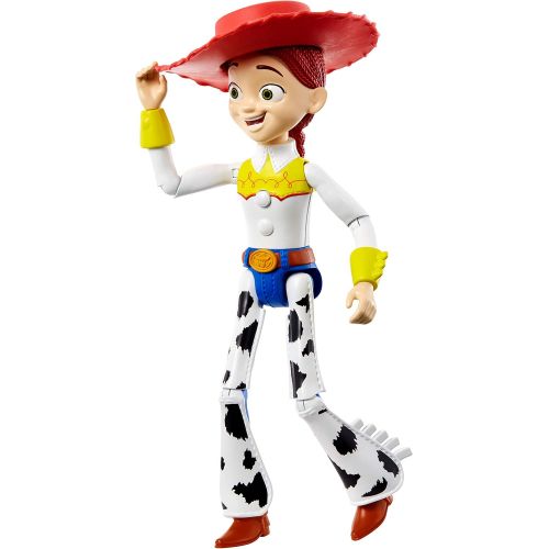  Disney Pixar Toy Story 4 True Talkers Jessie Figure, 8.8 in Tall Posable, Talking Character Figure with Movie Inspired Cowgirl Look and 15+ Phrases, Gift for Kids 3 Years and Older