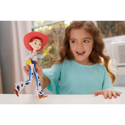  Disney Pixar Toy Story 4 Jessie Figure, 8.8 in / 22.35 cm Tall, Posable Cowgirl Character Figure for Kids 3 Years and Older