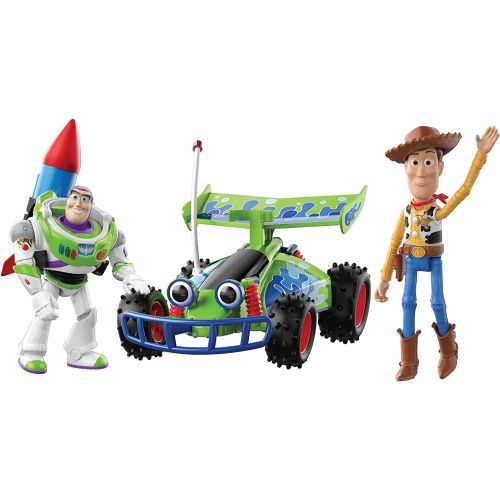  Toy Story 4 Disney/Pixar Toy Story 2 Figure Pack with Push Along Vehicle, Movie Character Figures Buzz & Woody, Plus Vehicle & Rocket Accessory, Kids Gift Ages 3 Years & Older [Amazon Exclusiv