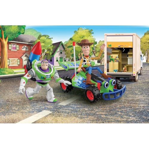  Toy Story 4 Disney/Pixar Toy Story 2 Figure Pack with Push Along Vehicle, Movie Character Figures Buzz & Woody, Plus Vehicle & Rocket Accessory, Kids Gift Ages 3 Years & Older [Amazon Exclusiv