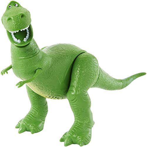  Disney Pixar Toy Story 4 True Talkers Rex Figure, 7.8 in / 19.81 cm Tall Posable, Talking Character Figure with Authentic Movie Inspired Look and 15+ Phrases, Gift for Kids 3 Years