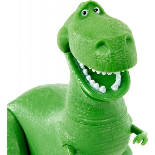  Disney Pixar Toy Story 4 True Talkers Rex Figure, 7.8 in / 19.81 cm Tall Posable, Talking Character Figure with Authentic Movie Inspired Look and 15+ Phrases, Gift for Kids 3 Years