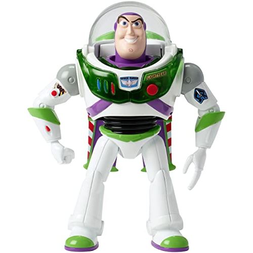  Disney Pixar Toy Story 4 Blast Off Buzz Lightyear Figure, 7 in / 17.78 cm Tall, with Lights, Phrases, Sounds and Pop Out Wings, Gift for Kids 3 Years and Older [Amazon Exclusive]