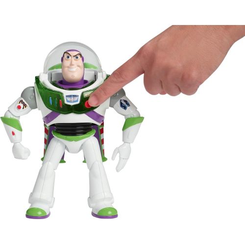  Disney Pixar Toy Story 4 Blast Off Buzz Lightyear Figure, 7 in / 17.78 cm Tall, with Lights, Phrases, Sounds and Pop Out Wings, Gift for Kids 3 Years and Older [Amazon Exclusive]