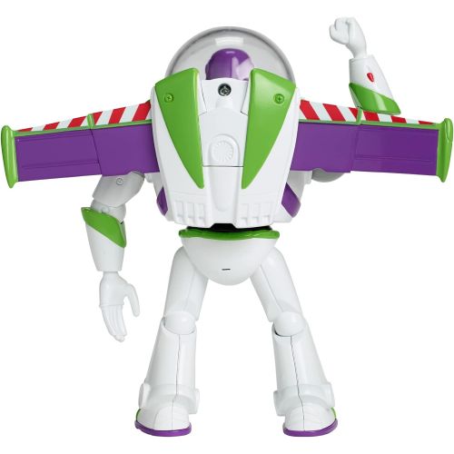  Disney Pixar Toy Story 4 Blast Off Buzz Lightyear Figure, 7 in / 17.78 cm Tall, with Lights, Phrases, Sounds and Pop Out Wings, Gift for Kids 3 Years and Older [Amazon Exclusive]