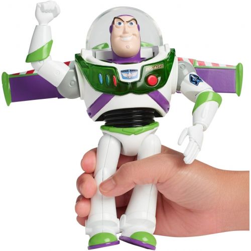  Disney Pixar Toy Story 4 Blast Off Buzz Lightyear Figure, 7 in / 17.78 cm Tall, with Lights, Phrases, Sounds and Pop Out Wings, Gift for Kids 3 Years and Older [Amazon Exclusive]