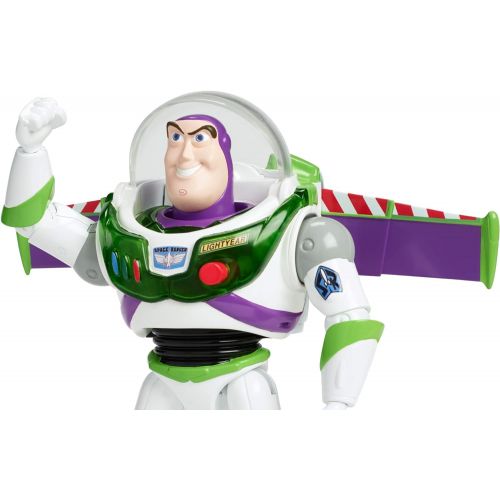  Disney Pixar Toy Story 4 Blast Off Buzz Lightyear Figure, 7 in / 17.78 cm Tall, with Lights, Phrases, Sounds and Pop Out Wings, Gift for Kids 3 Years and Older [Amazon Exclusive]