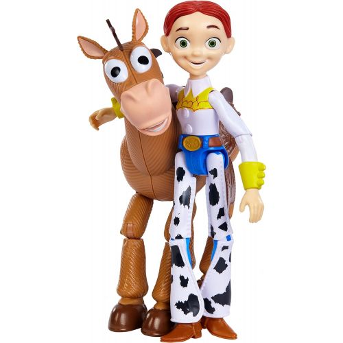  Toy Story 4 Disney and Pixar Toy Story Jessie and Bullseye 2 Pack Character Figures in True to Movie Scale, Posable with Signature Expressions for Storytelling and Adventure Play, Childs Gift
