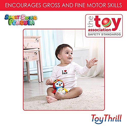  ToyThrill Singing Dancing Penguin Baby Toy - Sounds and Lights - Bump and Go Walking and Waving - Music, Story and Learning Modes  Colorful, Interactive, Educational