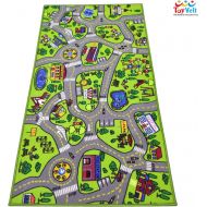 [아마존 핫딜] [아마존핫딜]Toyvelt ToyVelt Kids Carpet Playmat Car Rug  City Life Educational Road Traffic Carpet Multi Color Play Mat - Large 60” x 32” Best Kids Rugs for Playroom & Kid Bedroom  for Ages 3-12 Yea