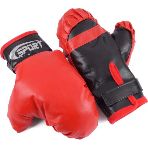  [아마존베스트]ToyVelt Punching Bag For Kids Boxing Set Includes Kids Boxing Gloves And punching bag, Standing Base With Adjustable Stand + Hand Pump - Top Gifting Idea For Boys and Girls Ages 3