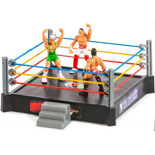  [아마존베스트]ToyVelt 32-Piece Wrestling Toys for Kids - WWE Wrestler Warriors Toys with Ring & Realistic Accessories - Fun Miniature Fighting Action Figures Includes 2 Rings - Great Gift for Bo