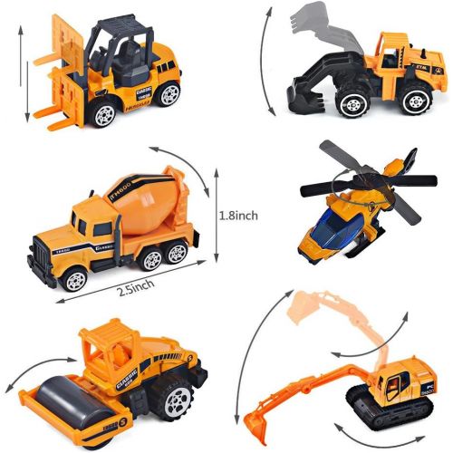  [아마존 핫딜]  [아마존핫딜]Toyard Toys for Boy and Girl, Toy Truck Car 11 in 1 Die Cast Engine Construction Car Truck Play Vehicle for Boy Gifts