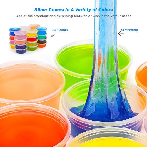  Toyk DIY Slime Kit-Ultimate Glow in The Dark Glitter Slime Making Kit- Slime Kit for 3 4 5 6 7 8 9 10 Year Old Girl and Boy Party Best Choice