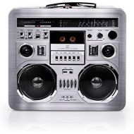 [아마존베스트]Retro Boombox Radio Lunchbox Tin Tote - 1980s Inspired Merchandise - Novelty Costume Accessories and Storage Container - Fun Unique Gifts for Halloween, Birthdays, Holidays, Gradua