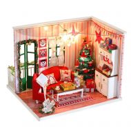 Toyouna Miniature DIY Dollhouse Kit with Furniture Accessories Creative Gift For lovers and friends(I Have A Date With Christmas)