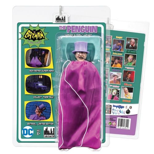  Toys Batman Classic TV Series 8 Inch Figures Heroes In Peril Series 2 Deluxe The Penguin Purple Bag Variant