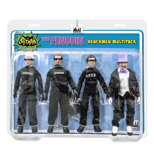  Toys Batman Classic TV Series Action Figures: The Penguin and 3 Henchman Figures Four-Pack