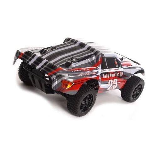  Toys & Child 1/10 2.4Ghz Exceed RC Electric Rally Monster RTR Off Road Rally Truck Stripe Red