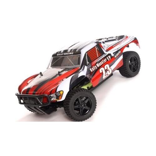  Toys & Child 1/10 2.4Ghz Exceed RC Electric Rally Monster RTR Off Road Rally Truck Stripe Red