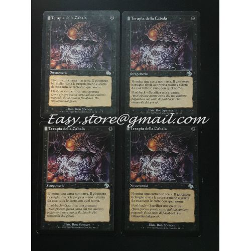  Toys & Hobbies SET 4X TERAPIA DELLA CABALA - CABAL THERAPY - MTG MAGIC