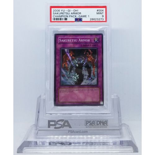  Toys & Hobbies YUGIOH CP01-EN004 SAKURETSU ARMOR SUPER RARE PSA 9 MINT #28623273