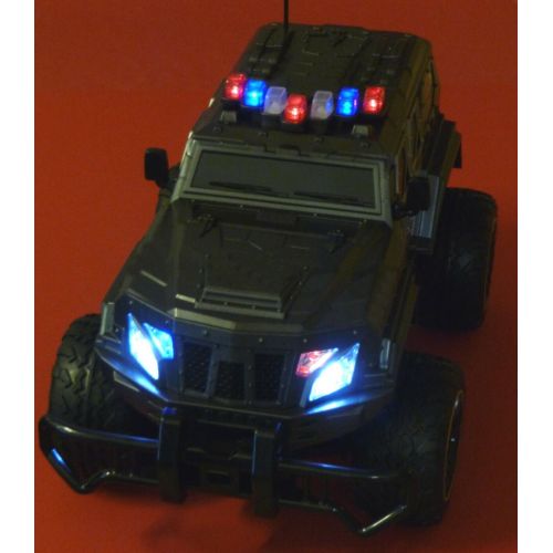  Toys & Hobbies RC Jeep SWAT POLICE mit LICHT & AKKU 1:12 Laenge 39cm Ferngesteuert 27MHz 403170