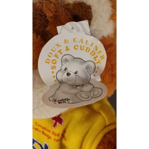  Toys & Hobbies Rare Zeddy Canadian Zellers Store Mascot Red Cross Plush Teddy Bear Brown 15"