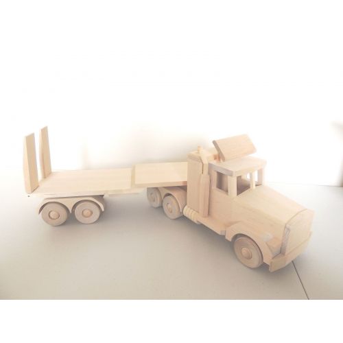  Toys & Hobbies Wooden Toy Car-carrying Trailer