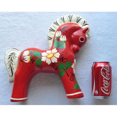  Toys & Hobbies 1960s USSR Soviet Russia Papier-Mache Hand-Painted FAIRY TALE HORSE Super Beauty