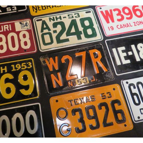  Toys & Hobbies Lot of 48 Vintage Cereal Premium License Plates