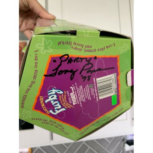 Toys & Hobbies Original 1998 Furby - Box signed by Voice of Furby Tony Pope & Signed Card