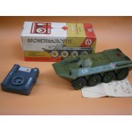 Toys & Hobbies Vintage Rare USSR Military Armored BTR TANK Plastic Toy Remote Control + Box