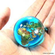 Toys & Hobbies Massive 50mm (2") AQUA CRYSTAL Planet Earth Globe Marble - Orrery Solar System