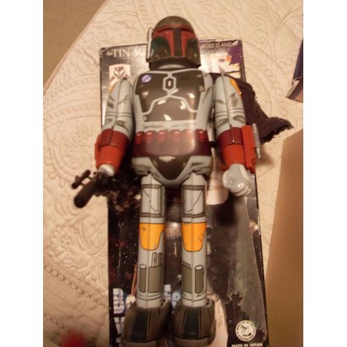  Toys & Hobbies STAR WARS BOBA FETT TIN WIND UP, WITH REAL CLOTH CAPE A