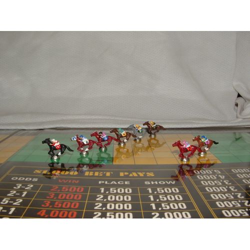  Toys & Hobbies CUSTOM HORSE RACING 8 TOKEN PIECE LOT FOR VINTAGE APBA AMERICAN SADDLE GAME