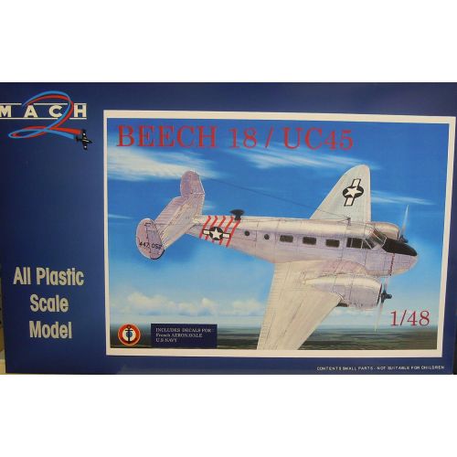  Toys & Hobbies Beech 18  UC 45, 1:48, MACH 2, US Navy, French AERONAVALE, NUOVO