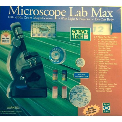  Toys & Hobbies Microscope Lab Max w Instructional CD, by Science Tech, new