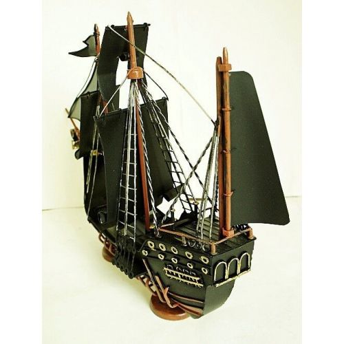  Toys & Hobbies 100% Hand Made & Painted Metal Craft Pirate Ship Decoration Detail Finish