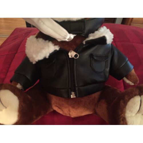  Toys & Hobbies New Wings of Hope Pilot Aviator 13" Leather Jacket Goggles Teddy Bear Plush Toy
