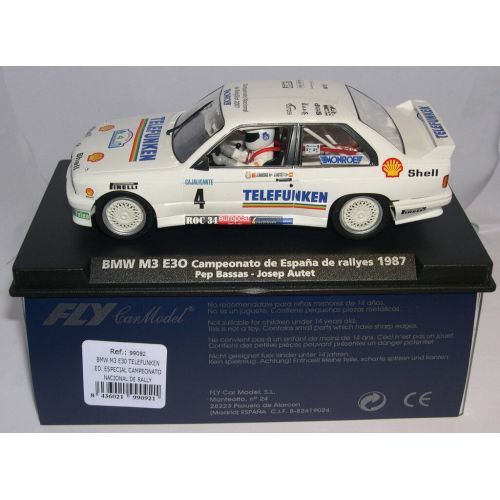  Spielzeug FLY 99092 BMW M3 E30 SONDERAUSGABE CTO.NACIONAL RALLY07 DRIVERS LTED.ED MB