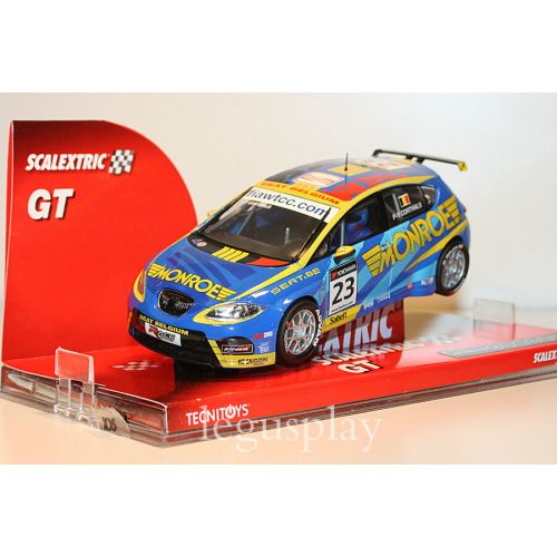  Toys & Hobbies Slot SCX Scalextric 6310 Seat Leon WTCC "P-Y Corthals" Monroe Nº23