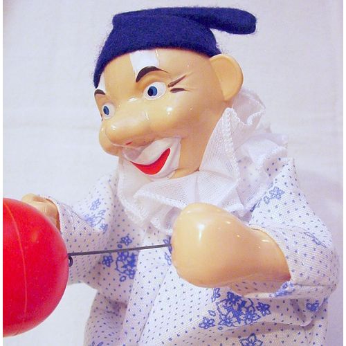  Toys & Hobbies VEB DDR Germany BALLOON CLOWN SONNI Mechanical Spring Operated Figure MIB`70!