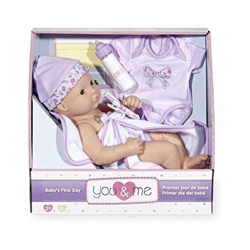  Toys R Us You & Me Baby s First Day Newborn Baby Doll Set - Purple