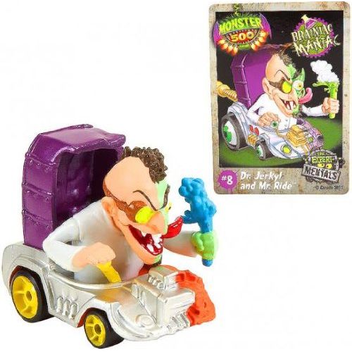  Toys R Us Monster 500 Trading Card & Small Car Figure Dr. Jerkyll & Mr. Ride