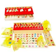 Toys of Wood Oxford TOWO Wooden Sorting Toys for Baby -Sorting Box for Category Objects Picture Matching Game Puzzle 1 Year Old Baby- Montessori Materials Educational Early Learning Toy- First Birthda