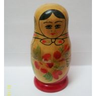 /Toyscomics Foreign Lady Wooden Container Doll 2 Pc Storage Inside , 4.75 Inches Tall