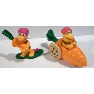 Toyscomics Muppets Fraggle Rock Gobo PVC and Gobo Fraggle in Carrot Car McDonalds Fast Food Happy Meal Toys Great Birthday Cake toppers 1988