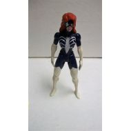 /Toyscomics Spider-Woman Julie Carpenter Toybiz 5 Loose Purple and White Action Figure With Bio Accessory