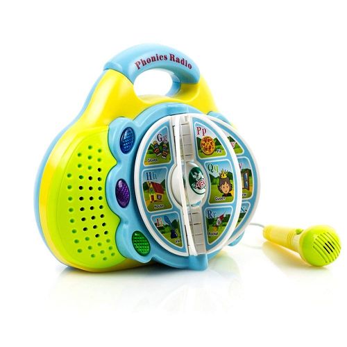  Toysery Phonics Radio Toy for Kids - Educational Learning Toy with Microphone, Music and Colorful Lights